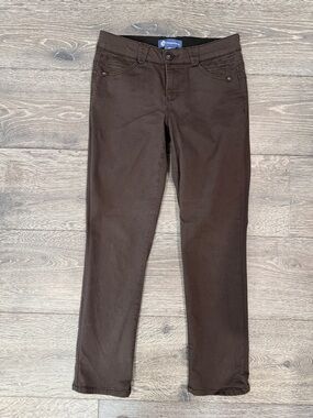 Democracy Brown Slim Straight Pants - 4P